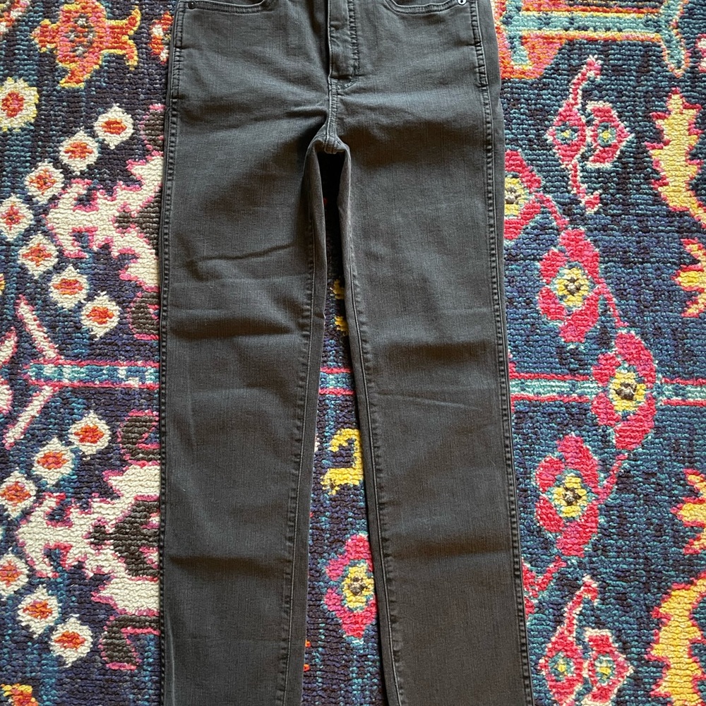 NWOT Madewell Stovepipe Jeans Dark Gray 25 petite ankle